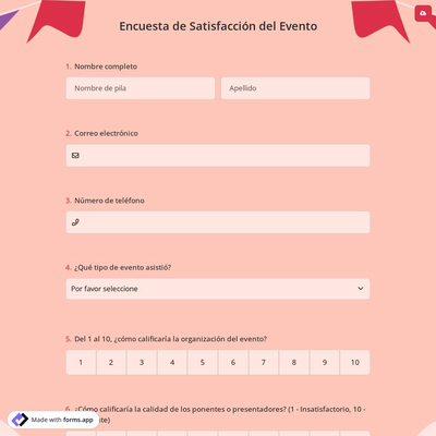 Encuesta de Satisfacción del Evento