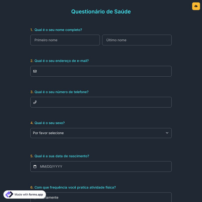 Questionário de Saúde