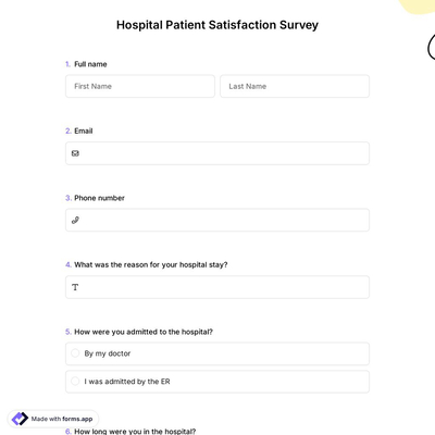 Hospital Patient Satisfaction Survey