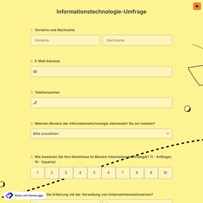 Informationstechnologie-Umfrage