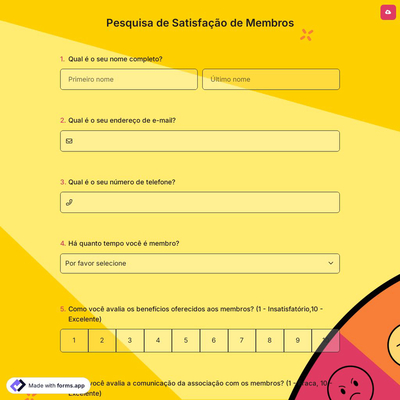 Pesquisa de Satisfação de Membros