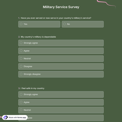 Military Service Survey
