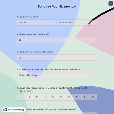 Sondage Post-Événement