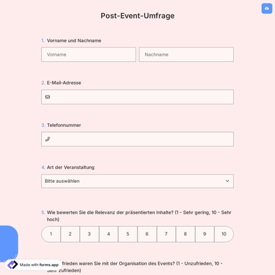 Post-Event-Umfrage