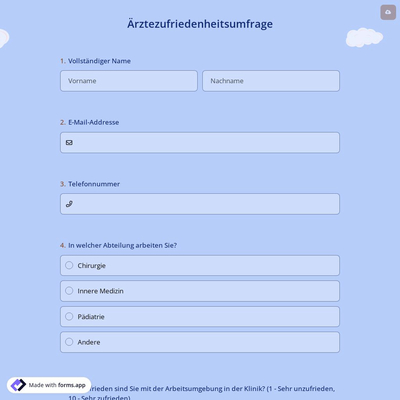 Ärztezufriedenheitsumfrage