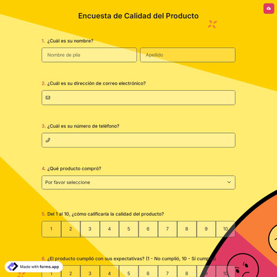 Encuesta de Calidad del Producto