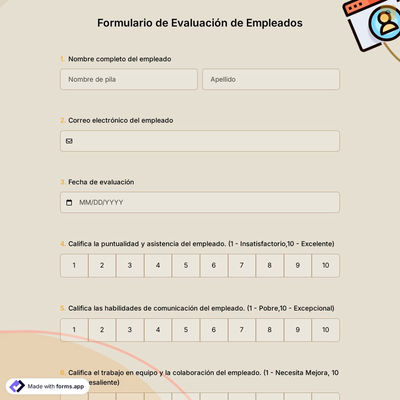 Formulario de Evaluación de Empleados