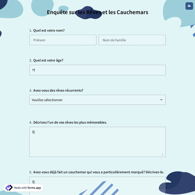 Enquête sur les Rêves et les Cauchemars