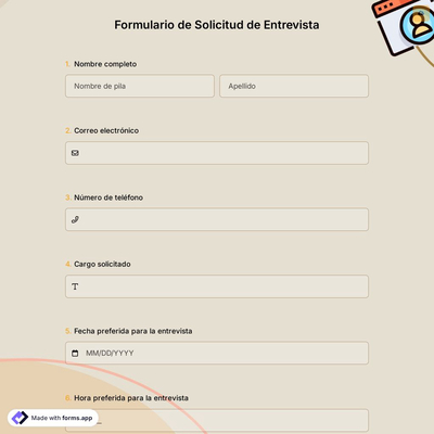 Formulario de Solicitud de Entrevista