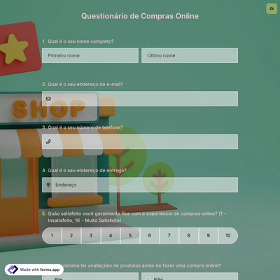 Questionário de Compras Online