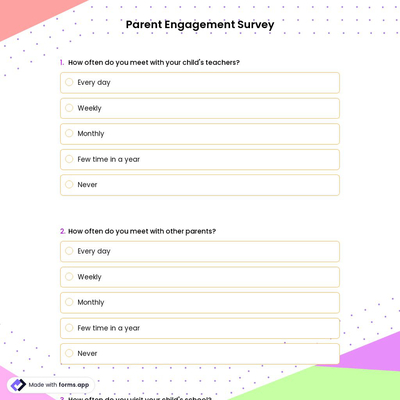 Parent Engagement Survey