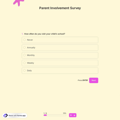 Parent Involvement Survey
