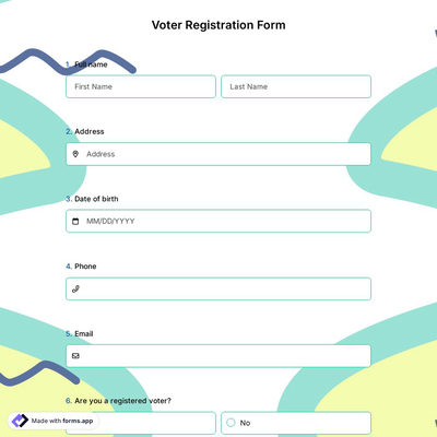 Voter Registration Form