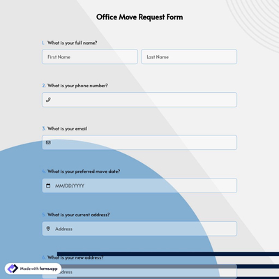 Office Move Request Form