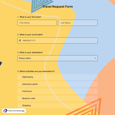 Travel Request Form