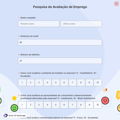 Pesquisa de Avaliação de Emprego