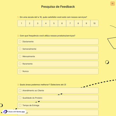 Pesquisa de Feedback