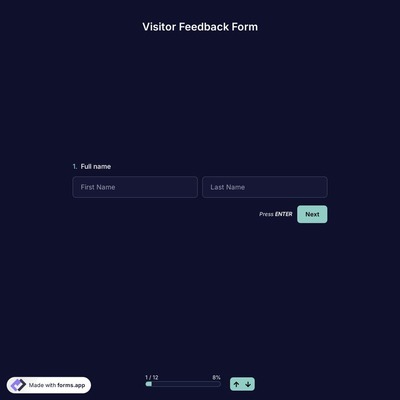 Visitor Feedback Form
