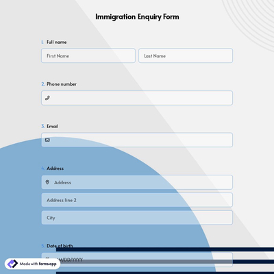 Immigration Enquiry Form