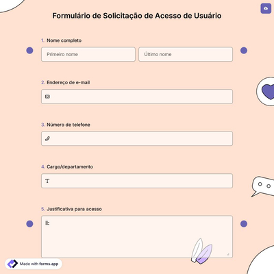 Formulário de Solicitação de Acesso de Usuário