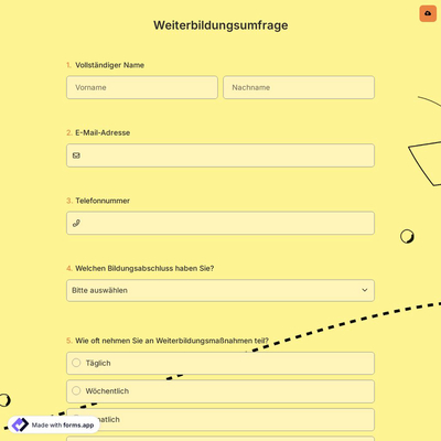 Weiterbildungsumfrage