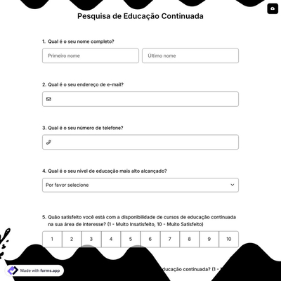 Pesquisa de Educação Continuada