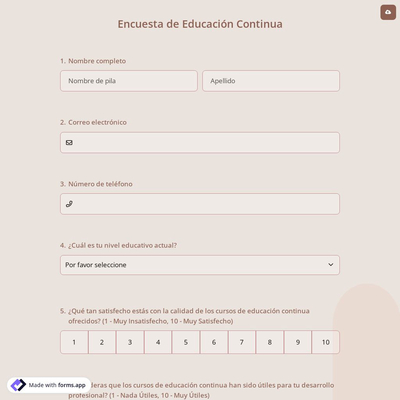 Encuesta de Educación Continua
