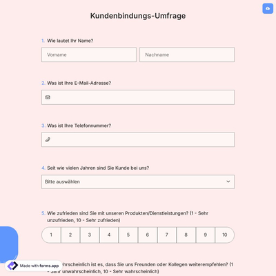 Kundenbindungs-Umfrage
