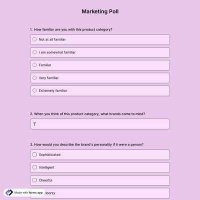 Marketing Poll