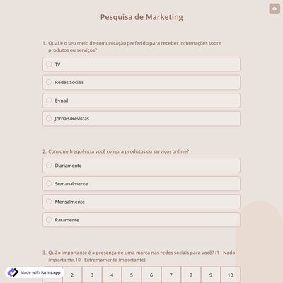 Pesquisa de Marketing