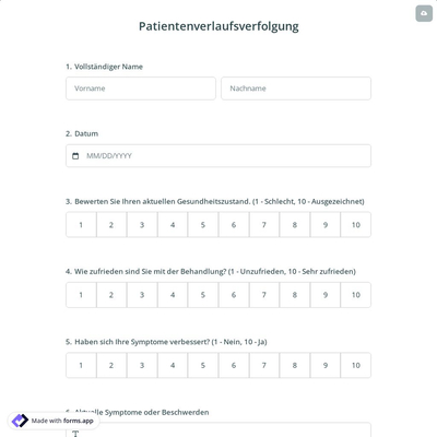Patientenverlaufsverfolgung
