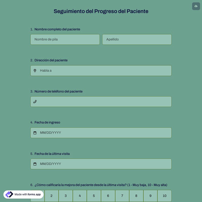 Seguimiento del Progreso del Paciente