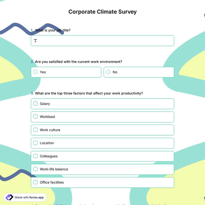 Corporate Climate Survey