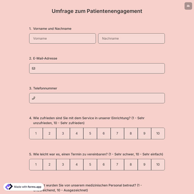 Umfrage zum Patientenengagement