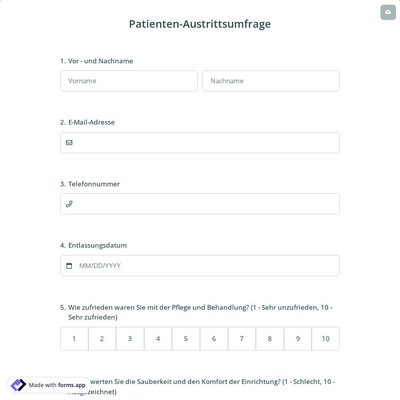Patienten-Austrittsumfrage