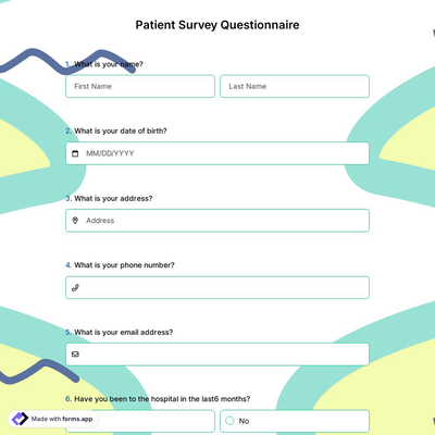 Patient Survey Questionnaire