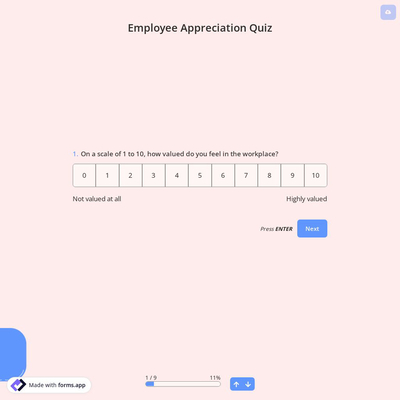 Employee Appreciation Quiz