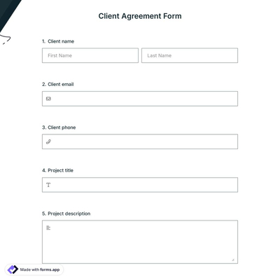 Client Agreement Form