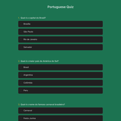 Portuguese Quiz