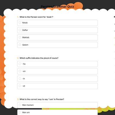 Persian Grammar Quiz