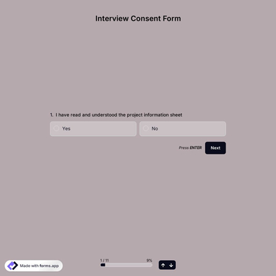 Interview Consent Form