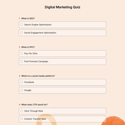 Digital Marketing Quiz