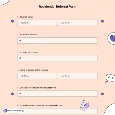 Residential Referral Form