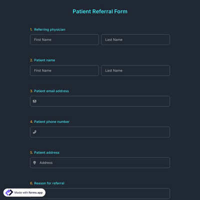 Patient Referral Form