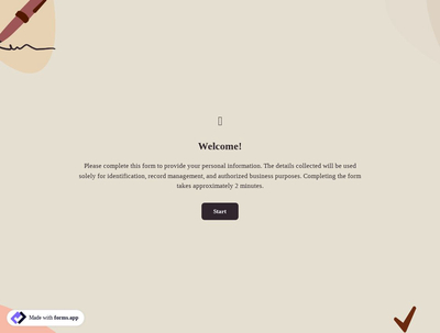 Personal Information Form