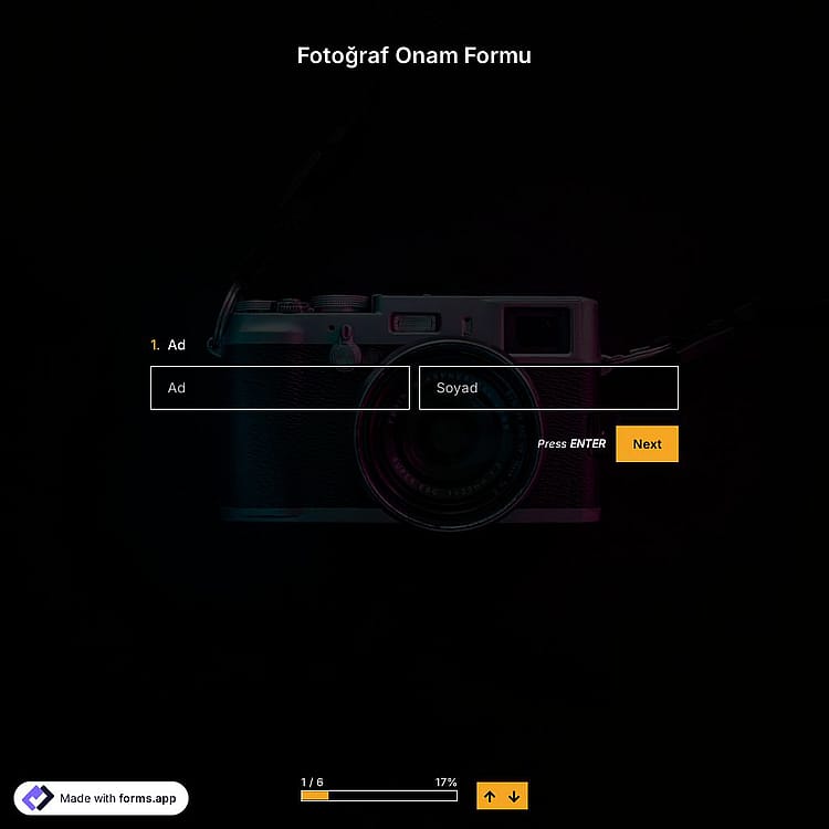 Fotoğraf Onam Formu Şablonu