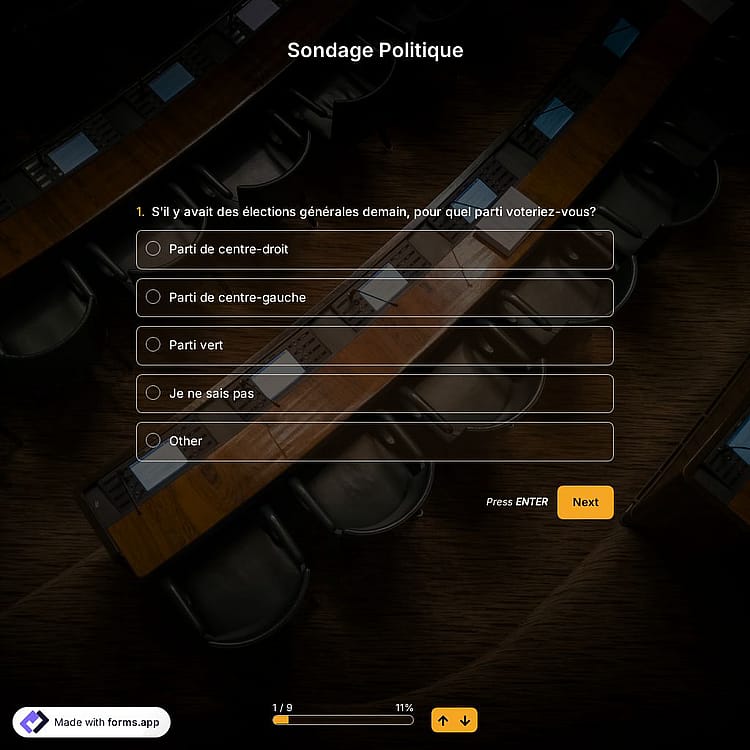Modèle de Sondage Politique