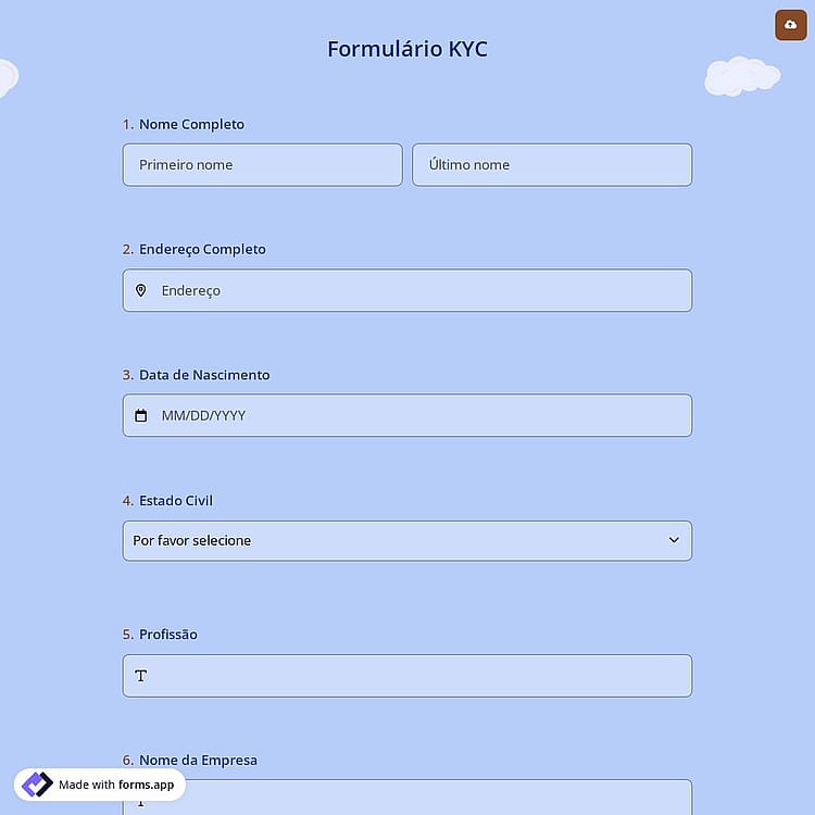Formulário KYC