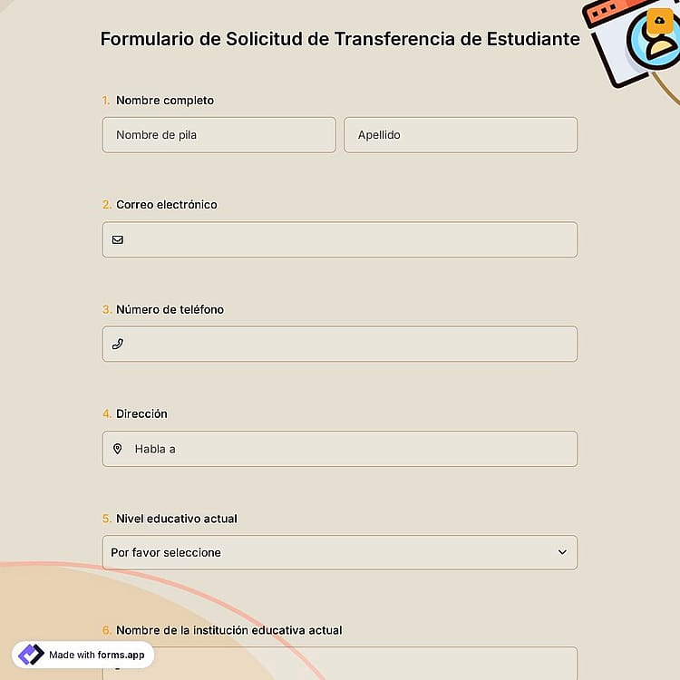 Formulario de Solicitud de Transferencia de Estudiante