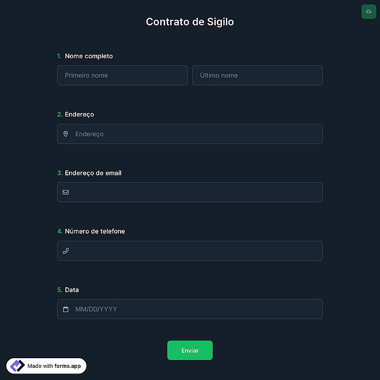 Contrato de Sigilo